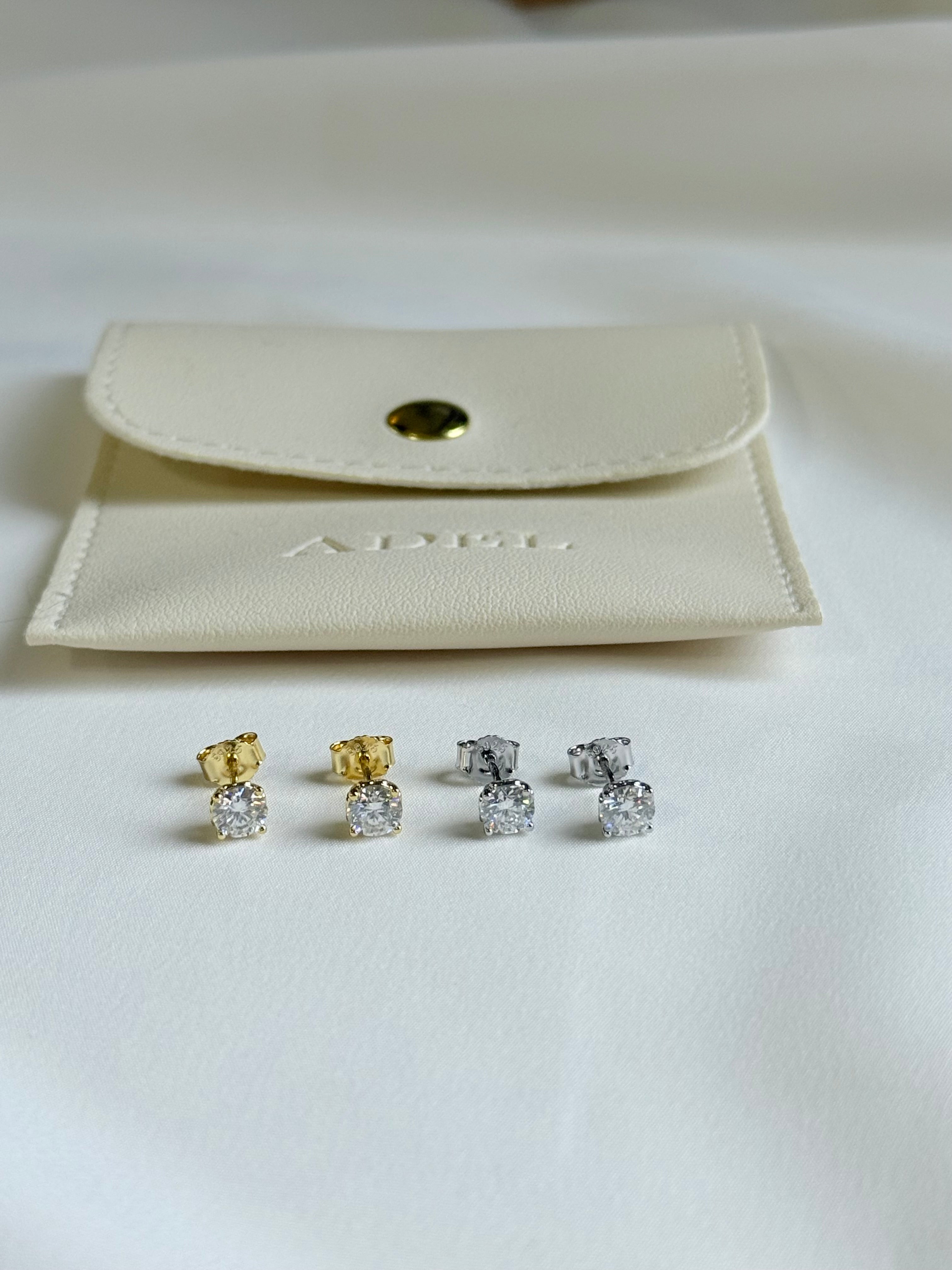 The Elune 1ct Moissanite Studs